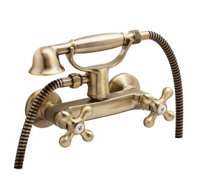 Mesclador de dutxa bronze amb kit